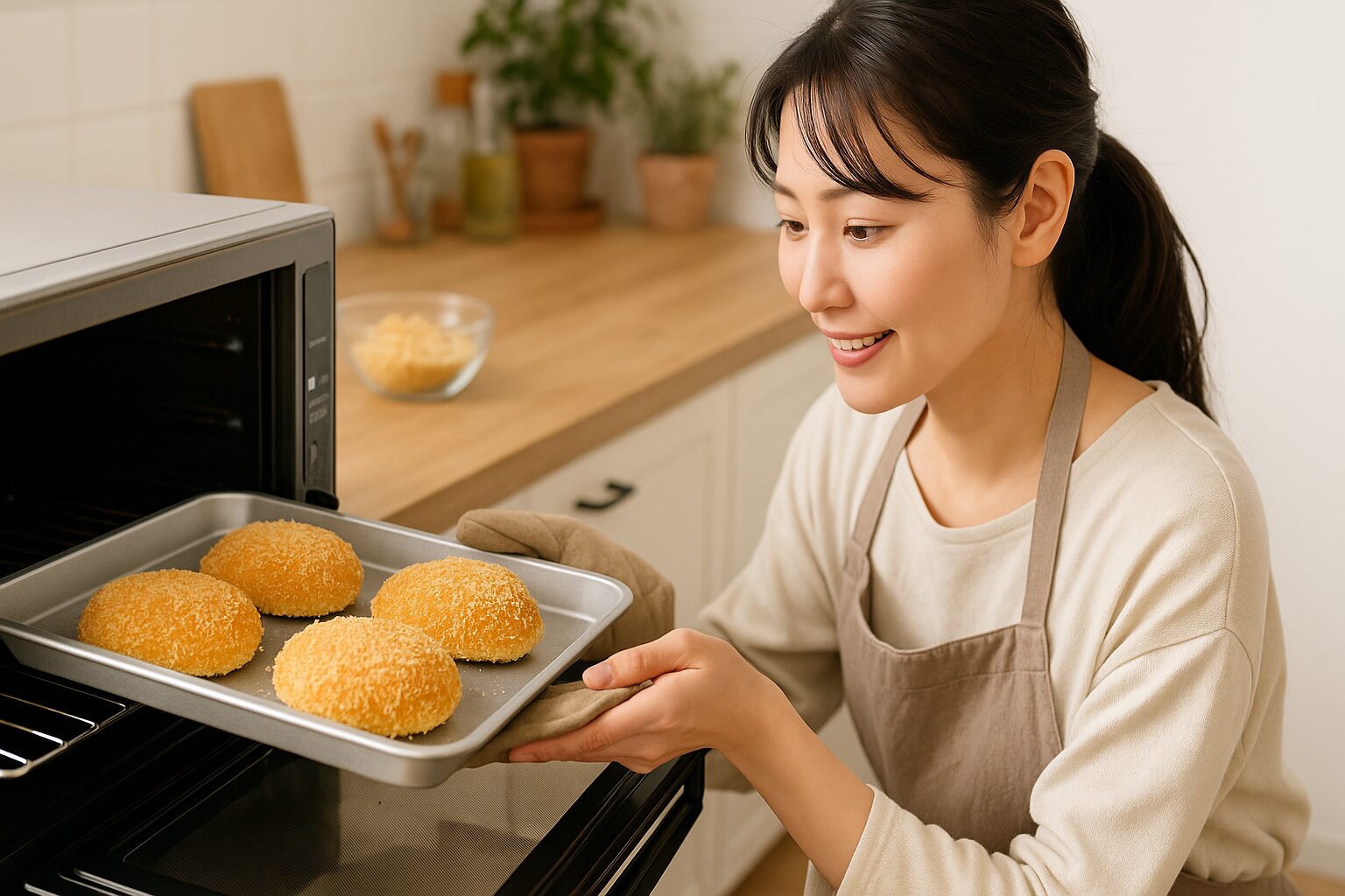 カレーパンのレシピで今人気の揚げない方法とは？｜揚げないのにサクふわ食感