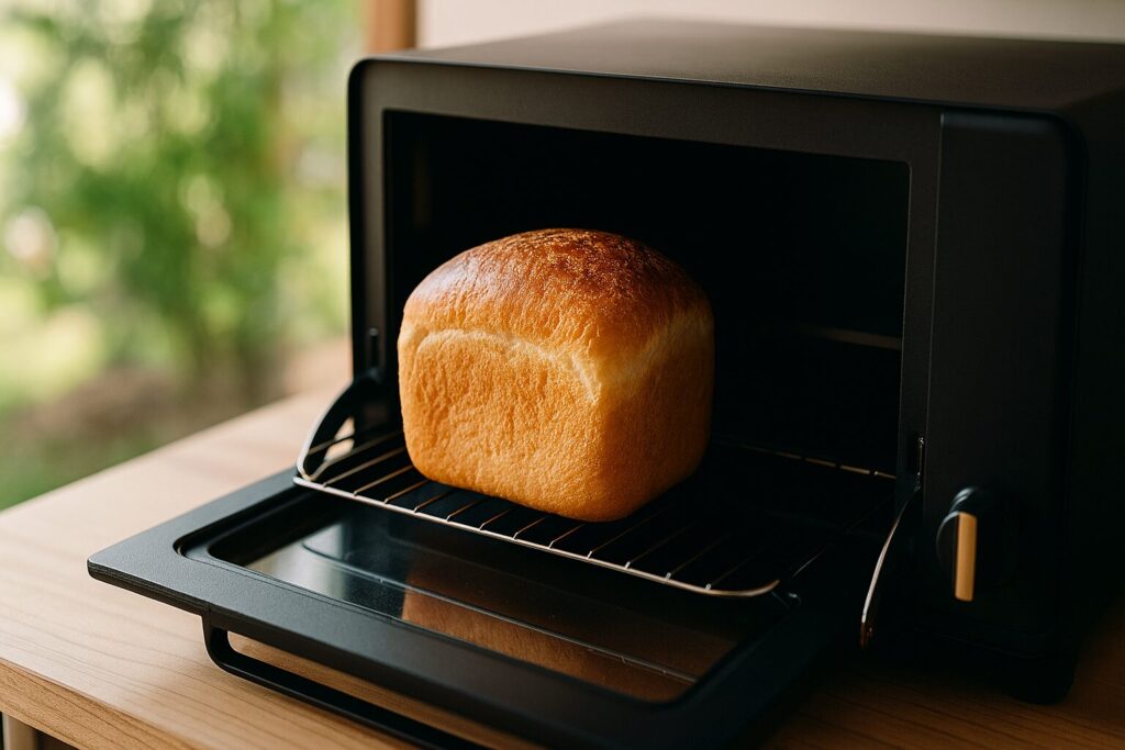 ヘルシオでパンを焼く基本手順と焼き上がりのイメージ