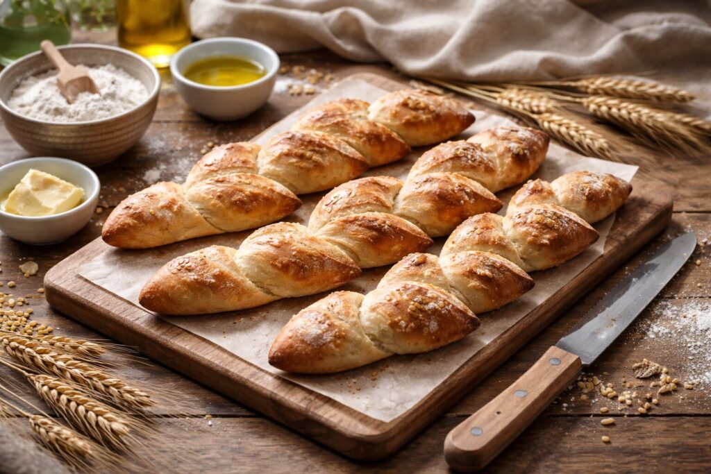 パンエピの香ばしい焼き上がり