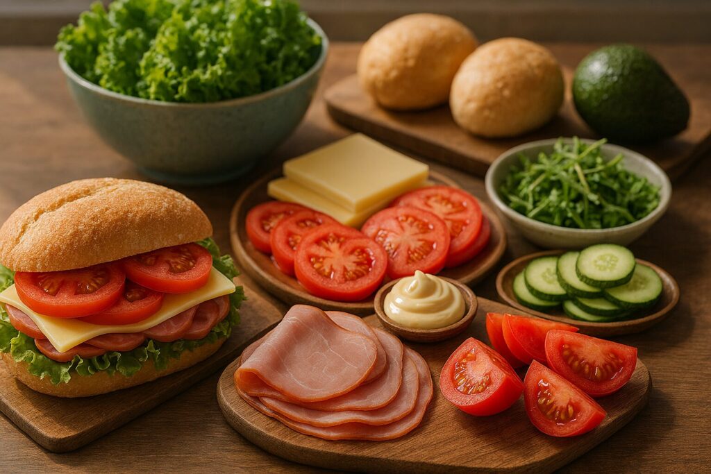 パンに挟む具材ランキングの定番とアレンジを紹介する構成図