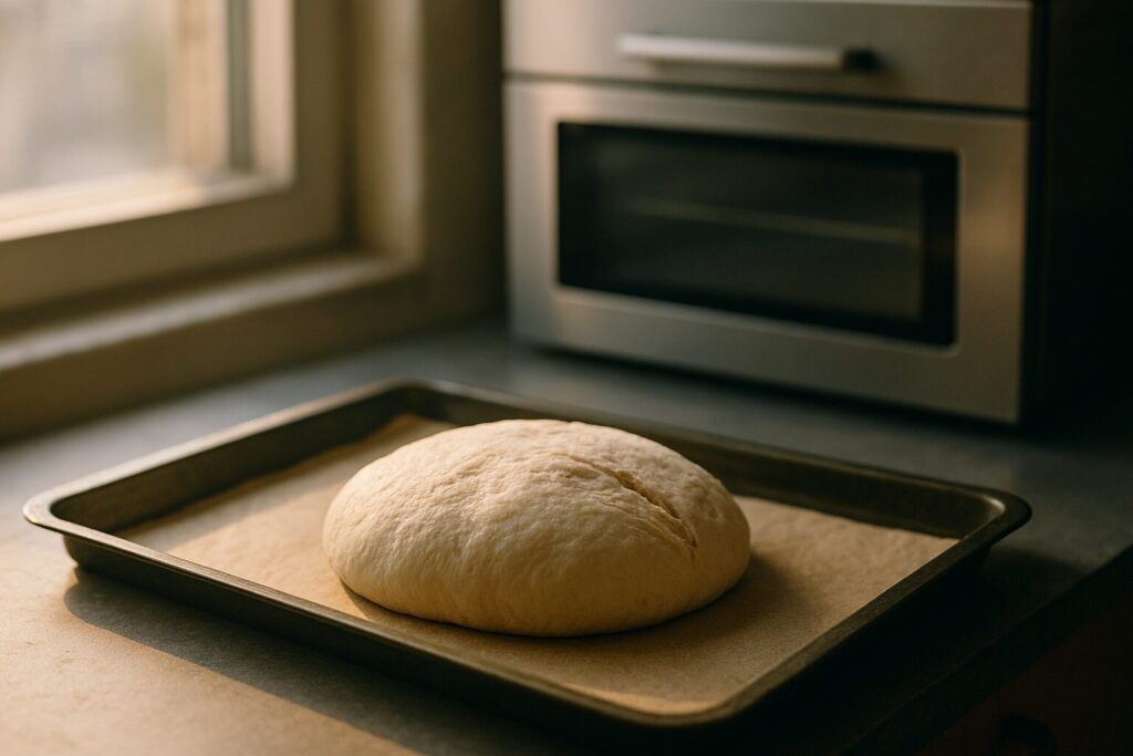 一次発酵の時間調整に使うパン生地