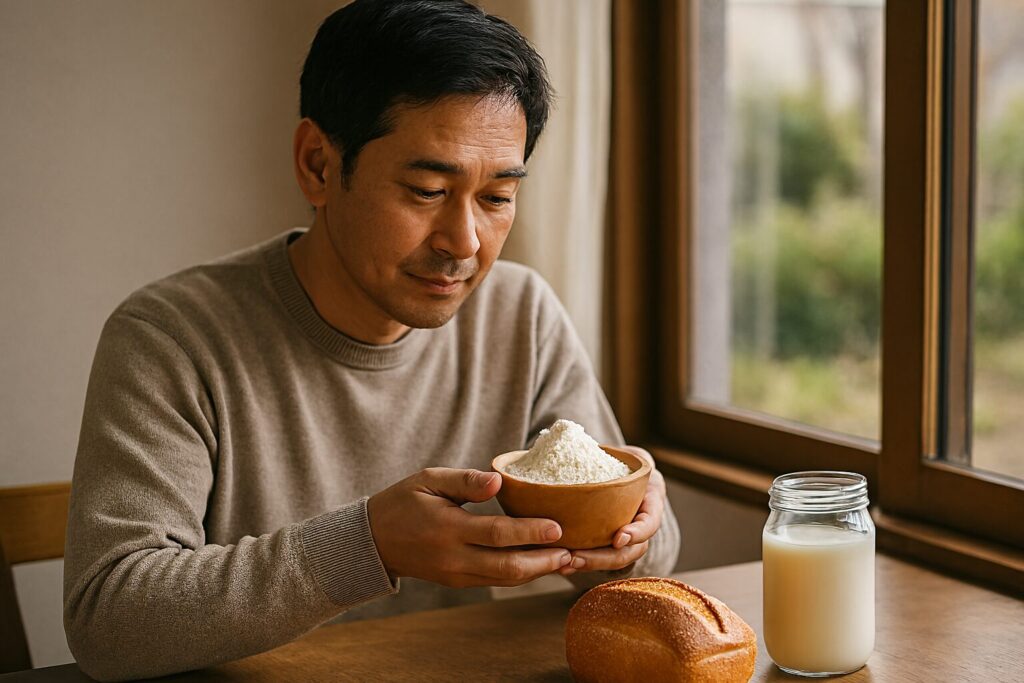 日本人男性が使うバターミルク代用