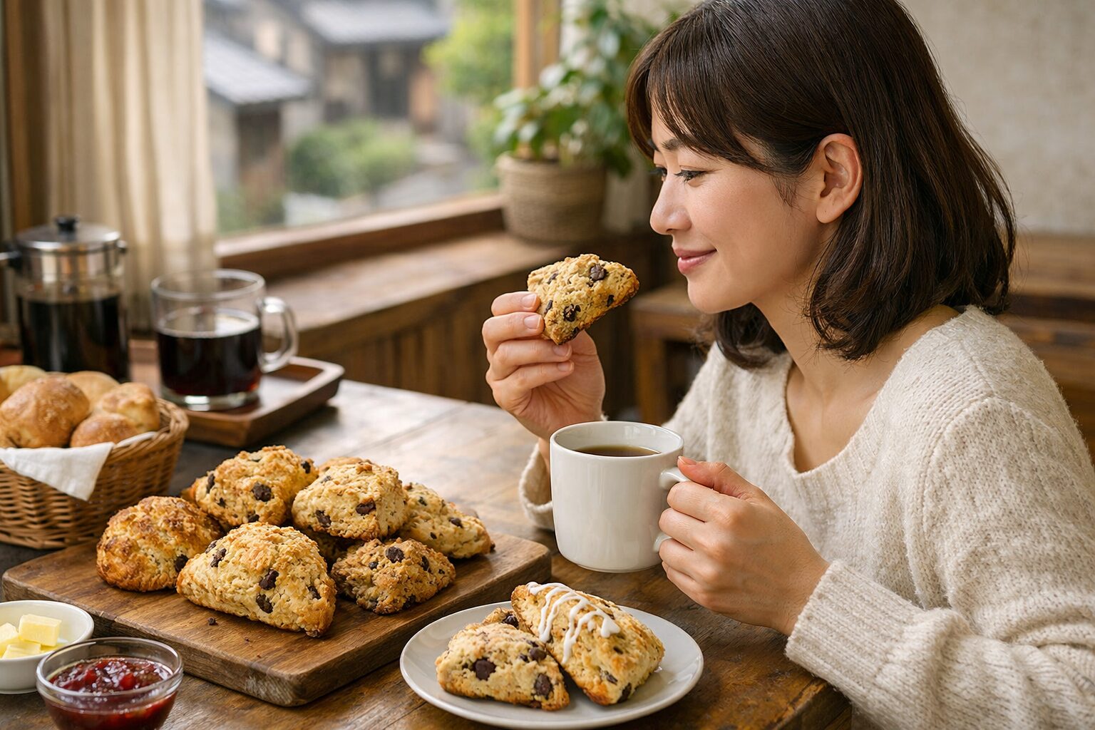 日本人女性が作った簡単スタバ風スコーン