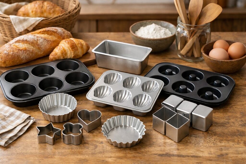 100均のパン型が置かれた様子