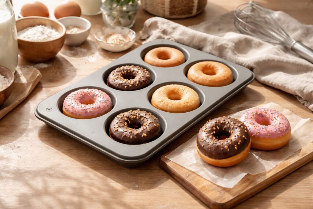 シリコンドーナツ型で作る焼き菓子工程