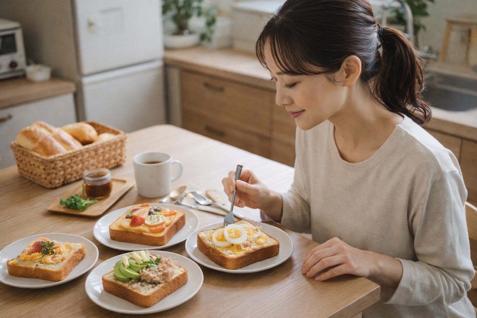 日本人女性が作るトーストアレンジ