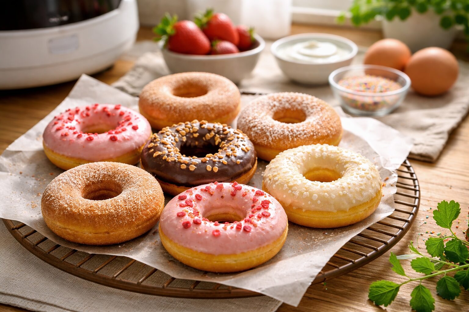 揚げないドーナツの仕上がり