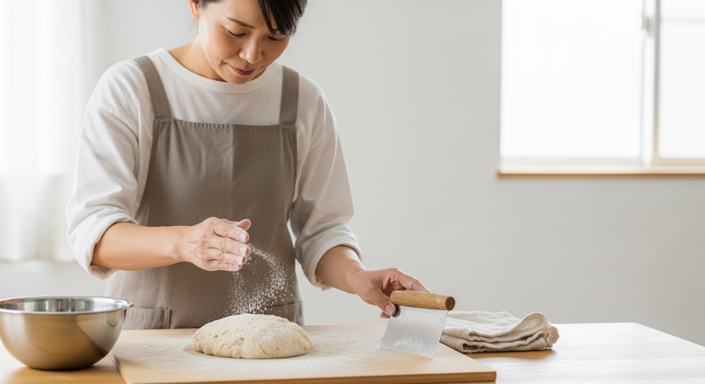 リスドォルを使って作業する日本人女性