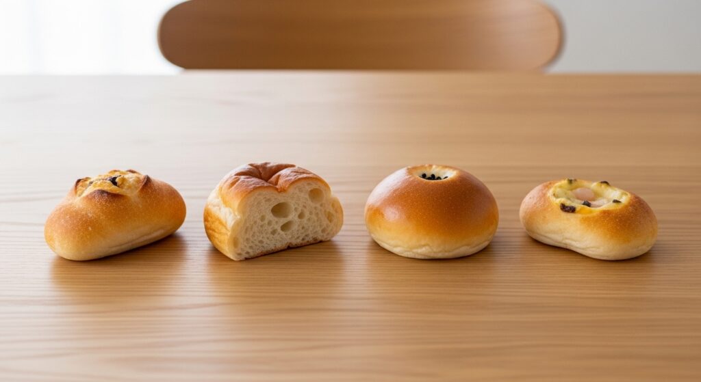 準強力粉の配合と違いの比較図