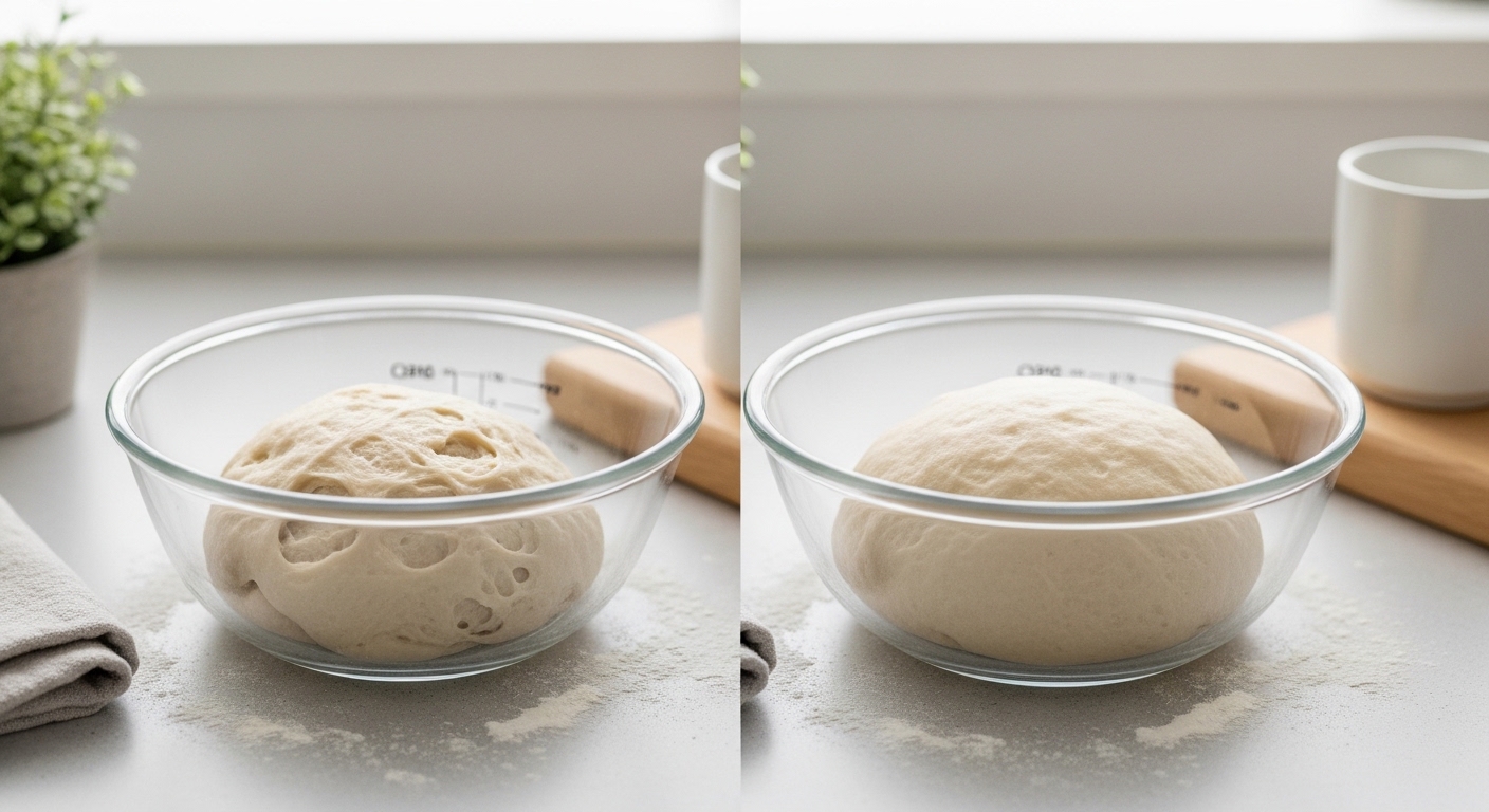 薄力粉のみで作る手作りパンの工程