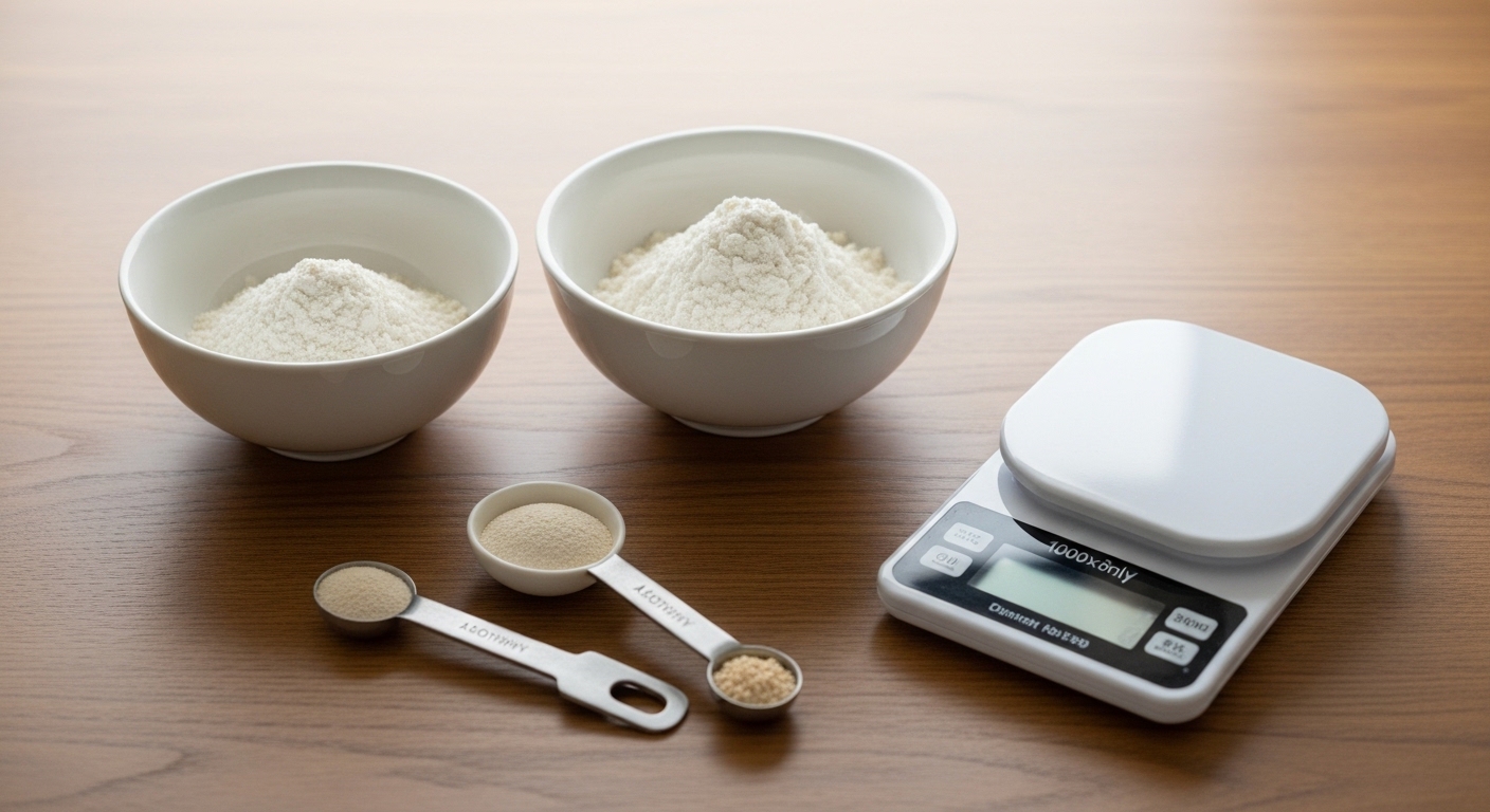 強力粉と薄力粉の配合比較と仕上がりの違い