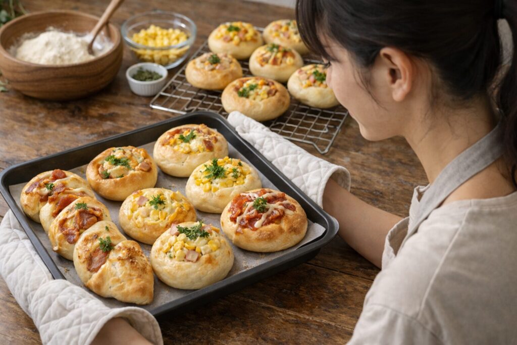 日本人女性が作るふわふわ惣菜パン