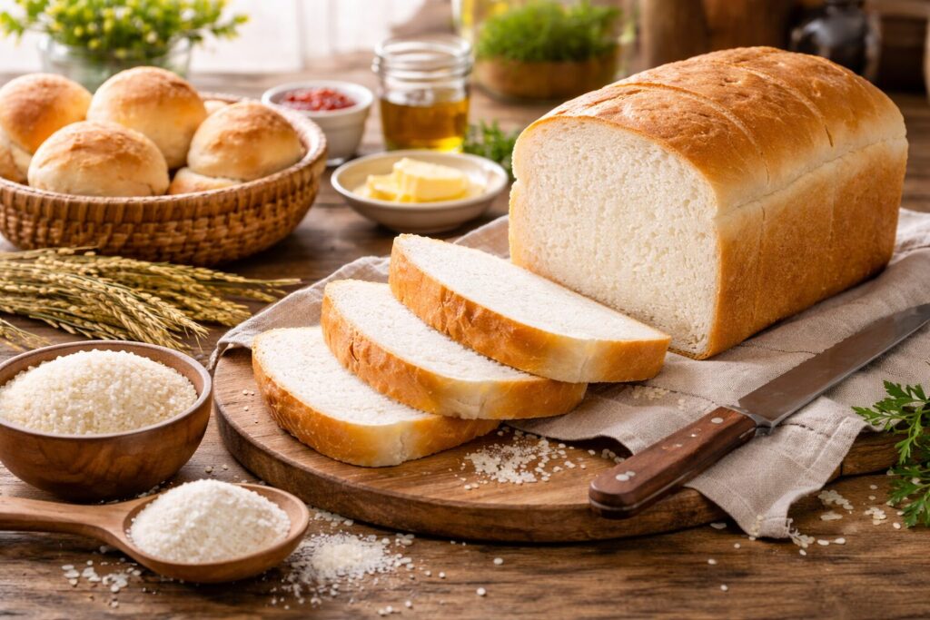 米粉だけパンの焼き上がり