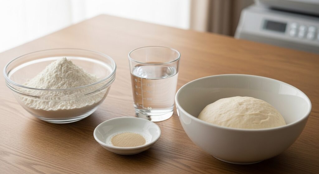 パン発酵で糖がアルコールとCO2に変化