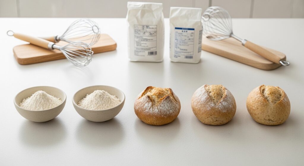 小麦粉の種類別パンの焼き方3通り