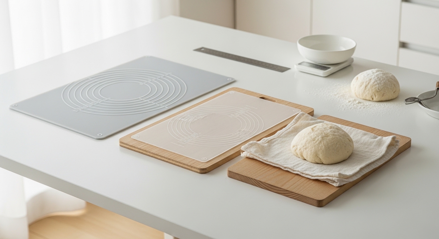 パンこねマットの素材とサイズ比較