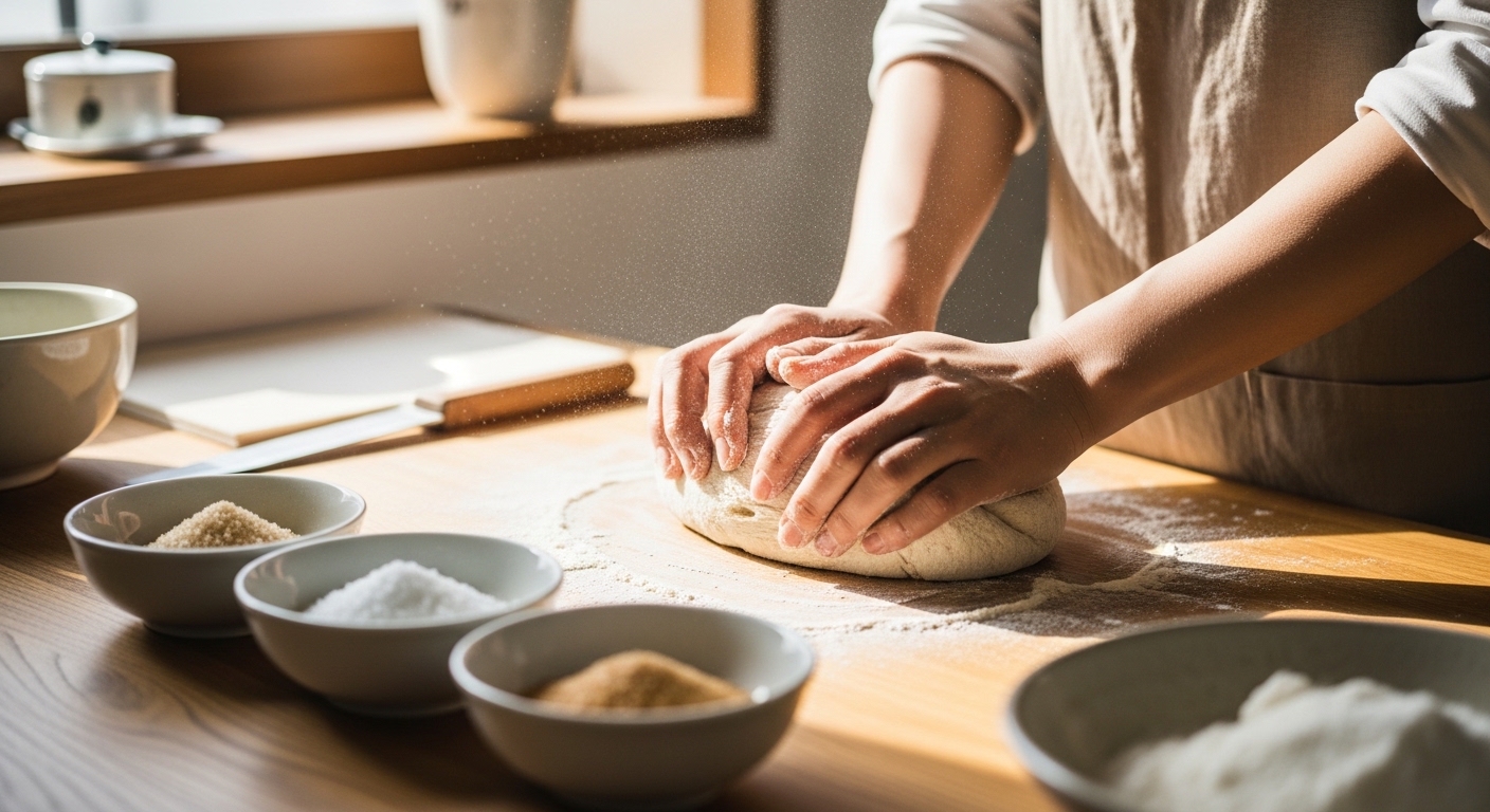 日本人女性が砂糖別パンの仕上がりを比較