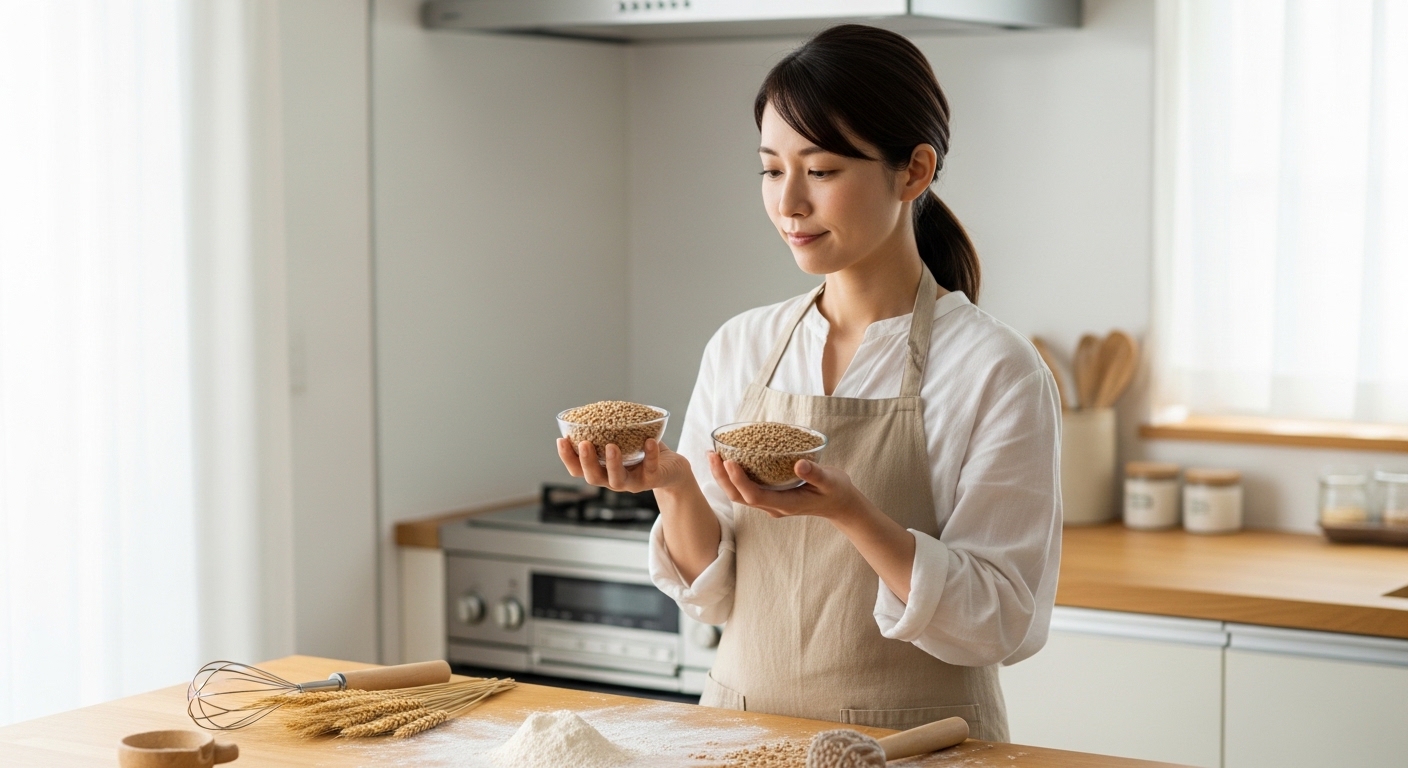 日本人女性が比較する小麦大麦ライ麦