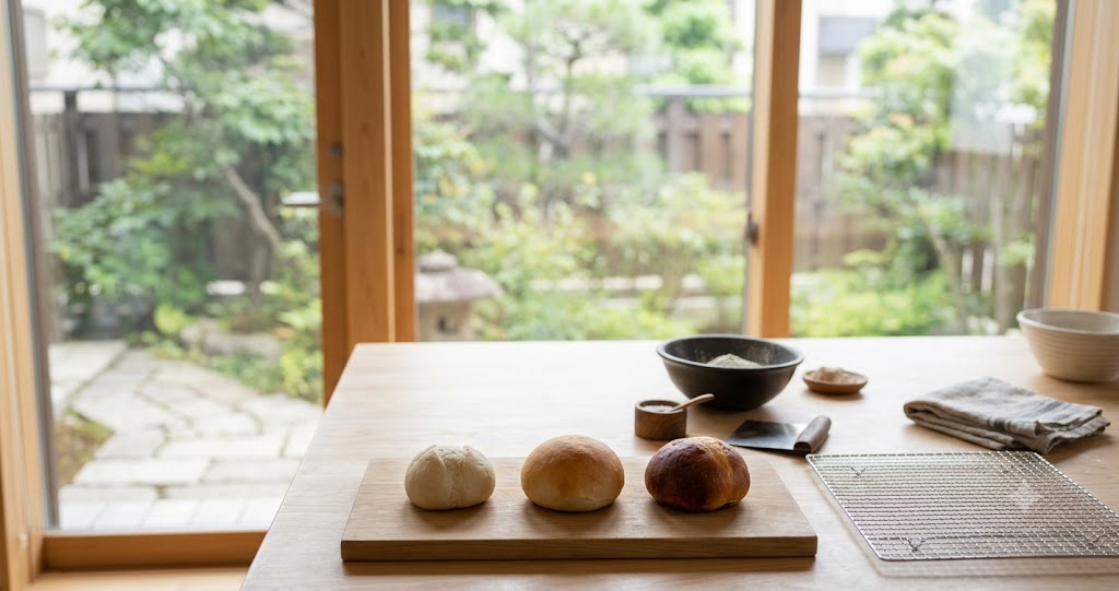 パン生地の発酵の仕組みを表すイメージ画像