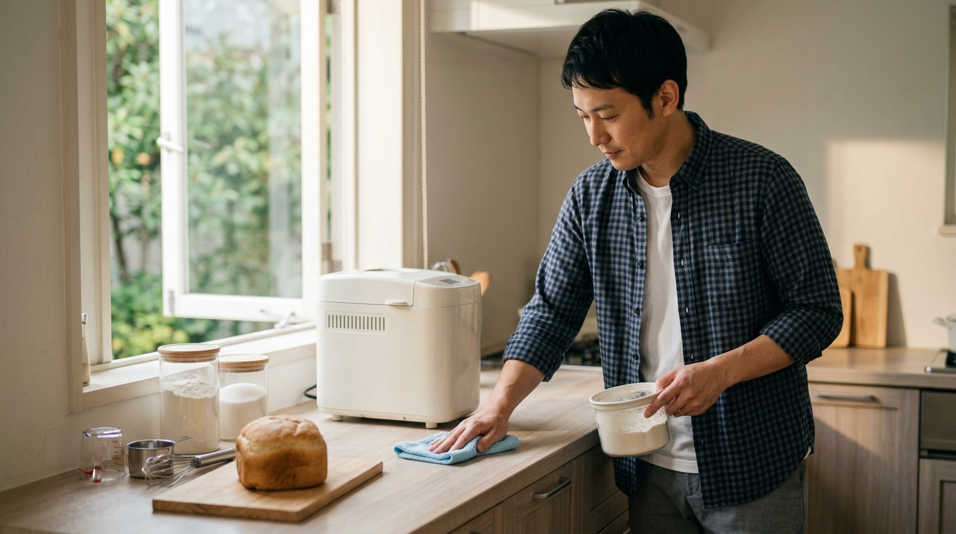 強力粉と準強力粉の違いを表すイメージ画像