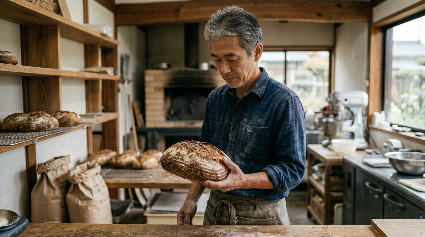 ふんわり生地を成形する様子を表すイメージ画像