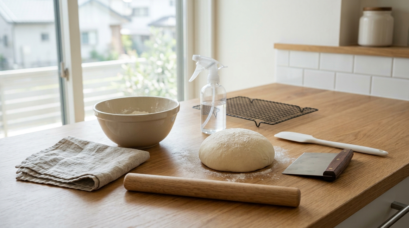 身近な物をパン作りに活用する様子を表すイメージ画像